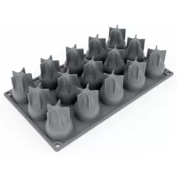 Silicone mold pear motif, 15 pieces