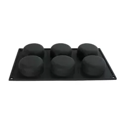Silicone mold hemispheres, 6 pieces