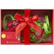 Set of 10 Christmas cookie cutters