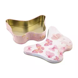 Cookie tin butterfly 175 x 130 x 40 mm