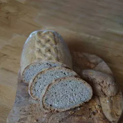 Cestino di lievitazione in pasta di legno, Treccia, 25 x 13 x 7 cm