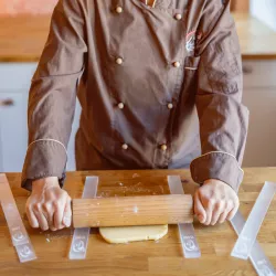 Set of acrylic dough sticks, 3/5/10 mm