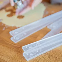 Set of acrylic dough sticks, 3/5/10 mm