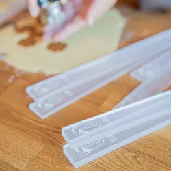Set of acrylic dough sticks, 3/5/10 mm