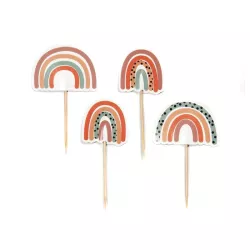 12 cake topper "arcobaleno Boho