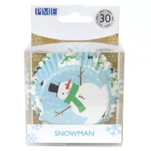 Moules à cupcakes Frosty le bonhomme de neige, 30 pièces