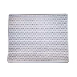 Plaque à pâtisserie perforée en aluminium 43 x 35 cm, extrémités ouvertes