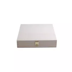 Wooden chocolate box for 16 chocolates