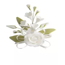 Blumenstrauss weiss Cake Topper