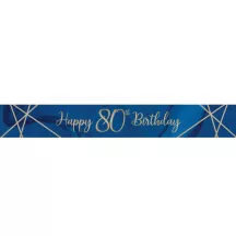Banner numerico "Navy & Gold" - Numero: 80