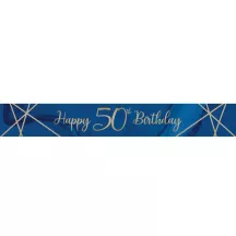 Bannière à chiffre "Navy & Gold" - Chiffre: 50