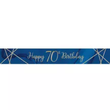 Banner numerico "Navy & Gold" - Numero: 70