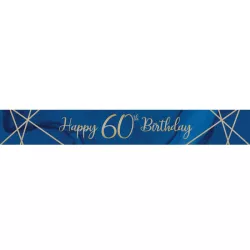 Banner numerico "Navy & Gold" - Numero: 60