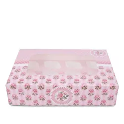 Scatola per cupcake e muffin Rosengarten, 12 pezzi