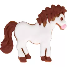 Horse biscuit cutter with ejector and embossing