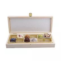 Boîte à chocolats en bois pour 12 chocolats