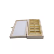 Wooden chocolate box for 12 chocolates