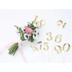 11 Topper per torte - numeri d'oro