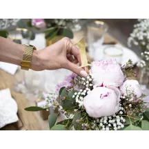 11 Cake toppers - golden numbers