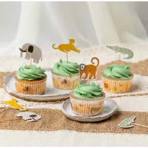 60 Safari Cupcakes-Förmchen