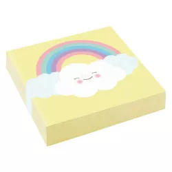 Rainbow napkins, 25 x 25 cm, 16 pieces