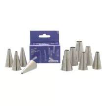 10-piece stainless steel perforated grommet set
