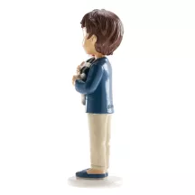 1 Erstkommunionfigur Junge mit Hund
