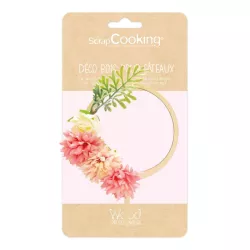 1 Cake topper - Flowers