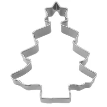 Guetzli-Ausstecher Tannenbaum klein mit Stern, 6 cm