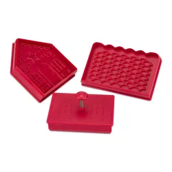 Set d'emporte-pièces pour maison en pain d'épices, 3 pièces