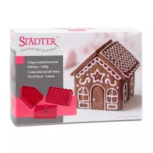 Set d'emporte-pièces pour maison en pain d'épices, 3 pièces
