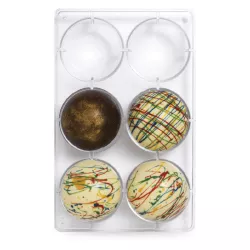 Stampo per cioccolato Semisfera Ø 7,5 cm, 6 pezzi