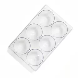 Stampo per cioccolato Semisfera Ø 7,5 cm, 6 pezzi