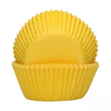Yellow cupcake baking cups, 48 pieces