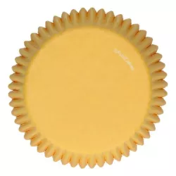 Gelbe Cupcake-Backförmchen, 48 Stück
