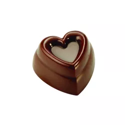 Stampo in Policarbonato per 21 praline a cuore
