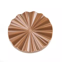 Set per tavolette di cioccolato rotonde Plissee, set da 2