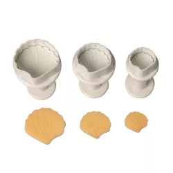 Ausstecher-Set Muschel, 3-teilig