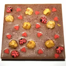 Square mold for chocolate bars, 2 pieces