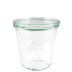 WECK Verres renversés 290 ml, lot de 6 avec couvercle en verre