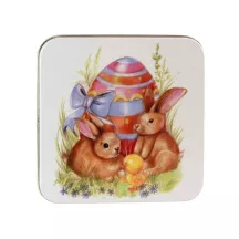 Easter cookie tin 87 x 87 x 40 mm