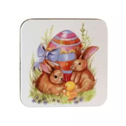 Easter cookie tin 87 x 87 x 40 mm