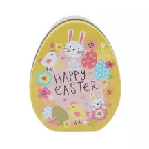 Cookie tin Easter egg Easter greetings 113 x 90 x 45 mm