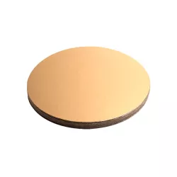 Tortenunterlage Gold/Schwarz rund, Ø 22 cm, 10 Stück