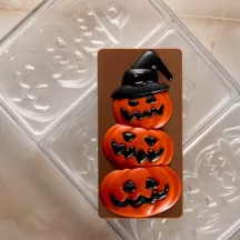 Stampo per tavolette di cioccolato Halloween Kürbisse