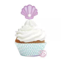 Mermaid Baking Cups and toppers
