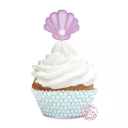 Mermaid Baking Cups and toppers