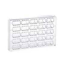 Caterpillar chocolate mold, 25 chocolates