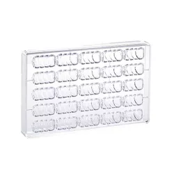 Caterpillar chocolate mold, 25 chocolates
