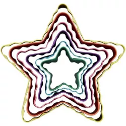 Set d'emporte-pièces en forme d'étoile